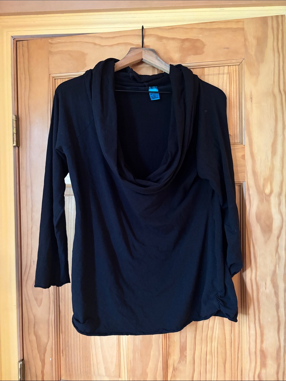 Blessed lotus Black Cowl Neck Women’s Top